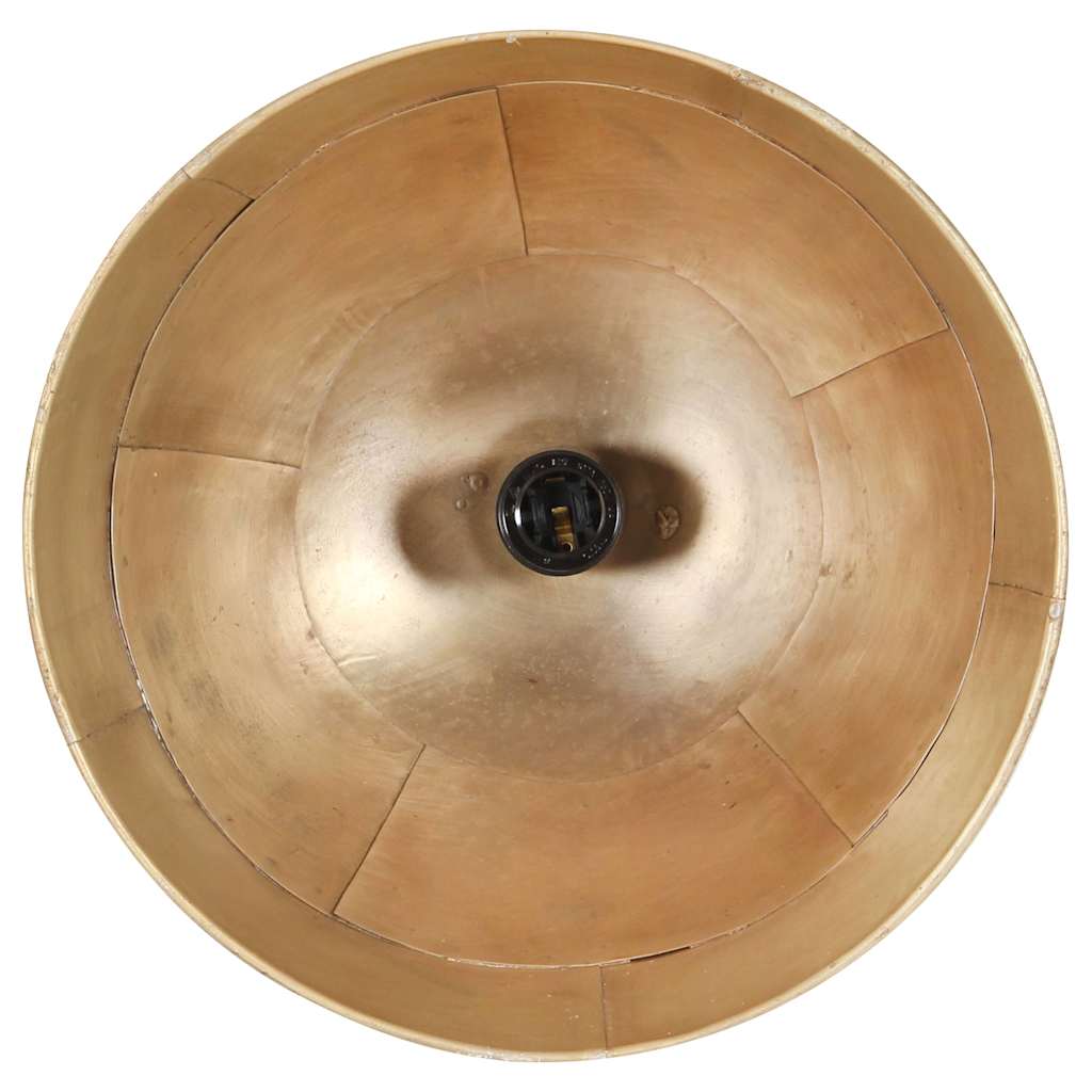 vidaXL Industrial Vintage Hanging Lamp 25 W Brass Round 31 cm E27 5