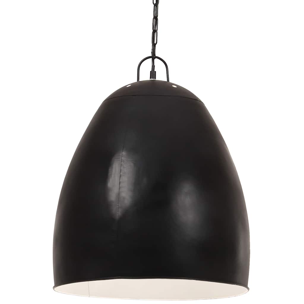 vidaXL Hanging Lamp | Black | Iron with black coating | 42 cm diameter 1