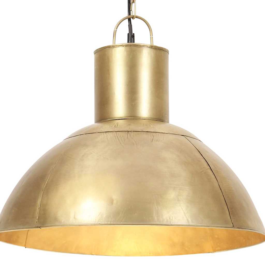 vidaXL Hanging Lamp 25 W Brass Round 48 cm E27 1