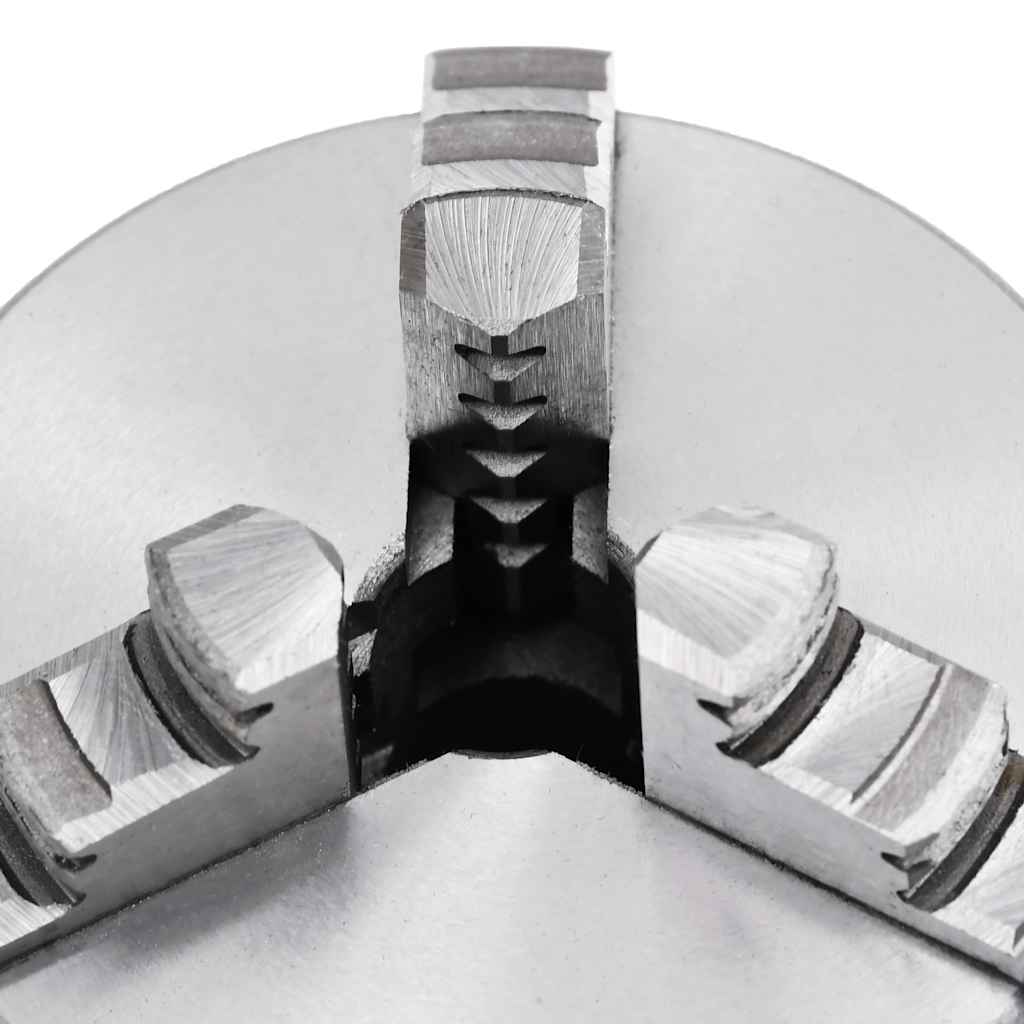 vidaXL 3 Jaw Self-Centering Lathe Chuck 80 mm Steel K11 80 5