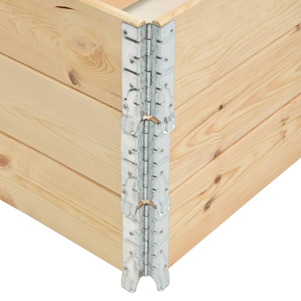 vidaXL Raised Beds 3 pcs 50x100 cm Solid Pine Wood 5