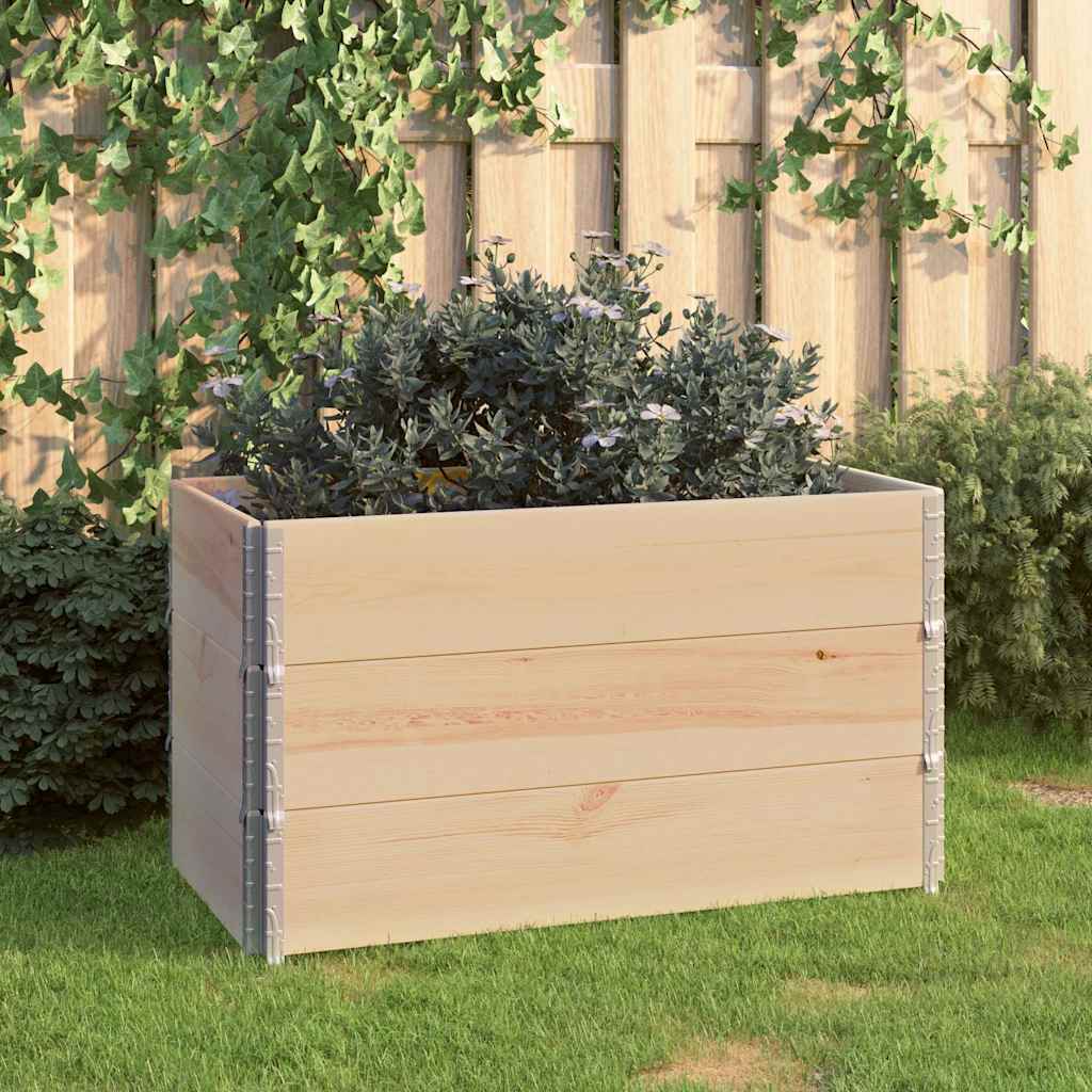 vidaXL Raised Beds 3 pcs 50x100 cm Solid Pine Wood 1