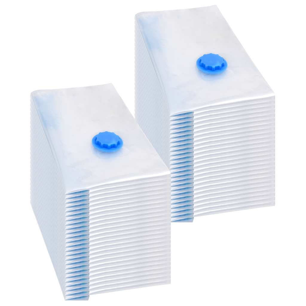 vidaXL Vacuum Travel Storage Bags Clothing Bags 60x40 cm 50 pcs 1