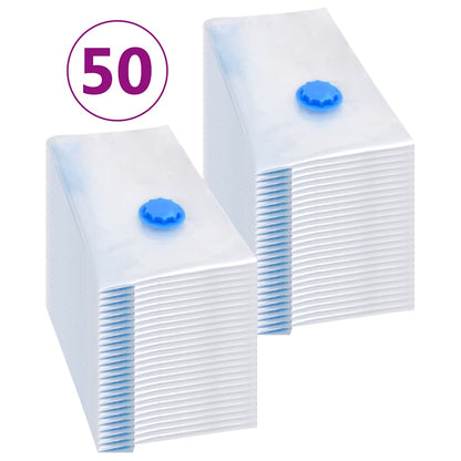 vidaXL Vacuum Travel Storage Bags Clothing Bags 60x40 cm 50 pcs 2