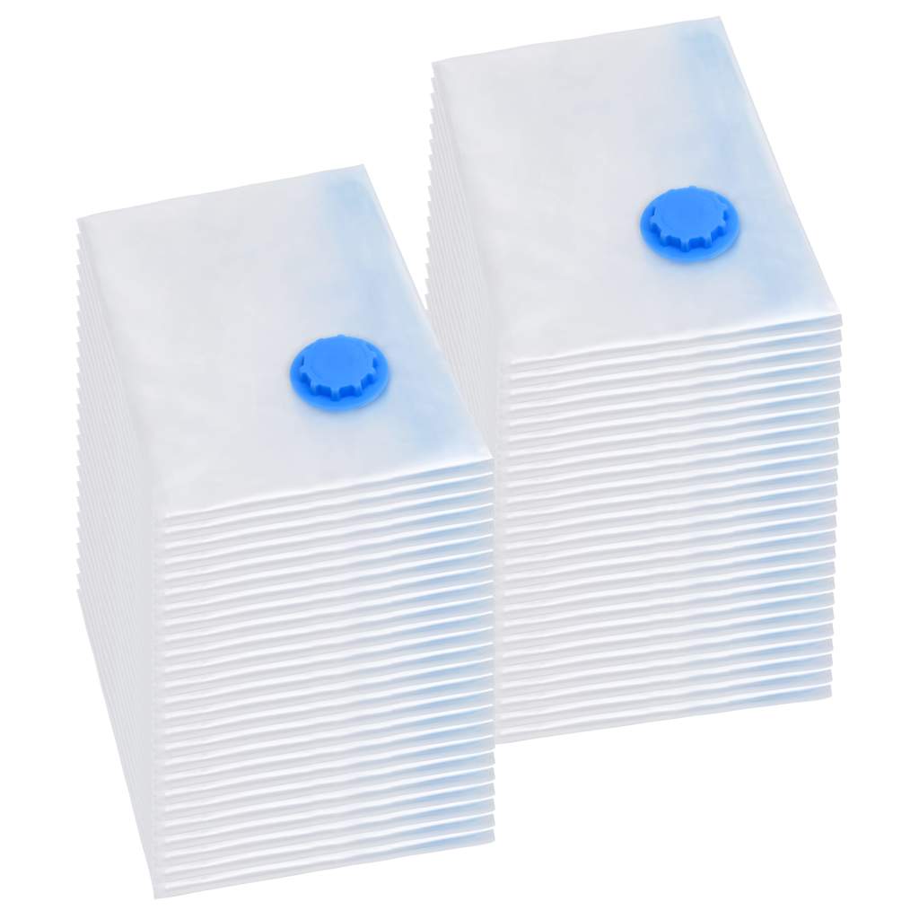 Storage Bags Transparent and Blue 50 pcs 120 x 70 cm
