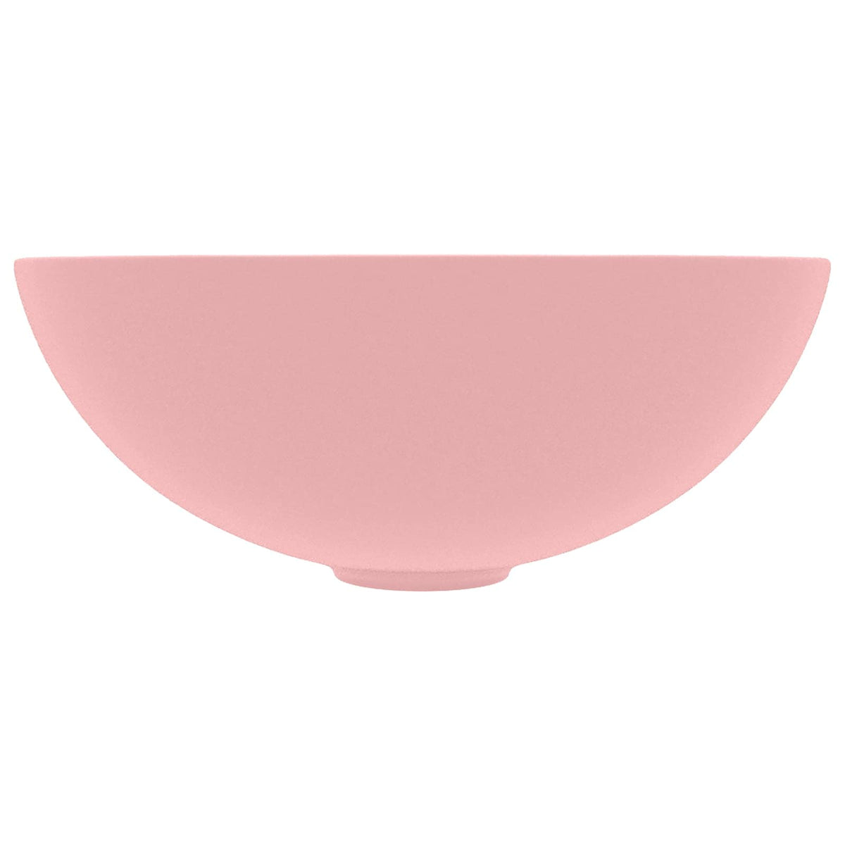 Bathroom Sink Ceramic Round Matte pink
