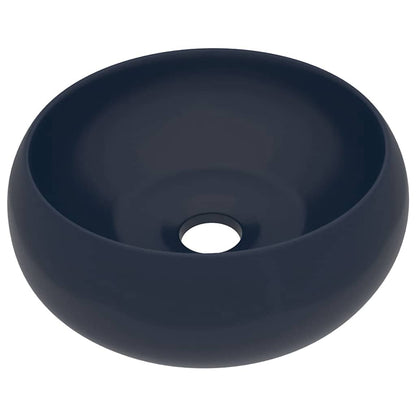 Wash Basin 40x15 cm Ceramic Matte dark blue