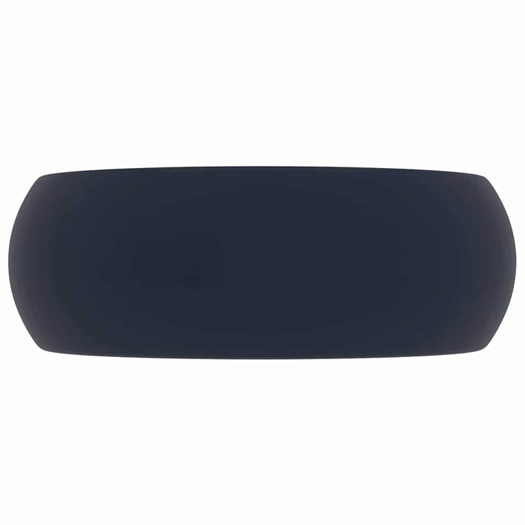 Wash Basin 40x15 cm Ceramic Matte dark blue