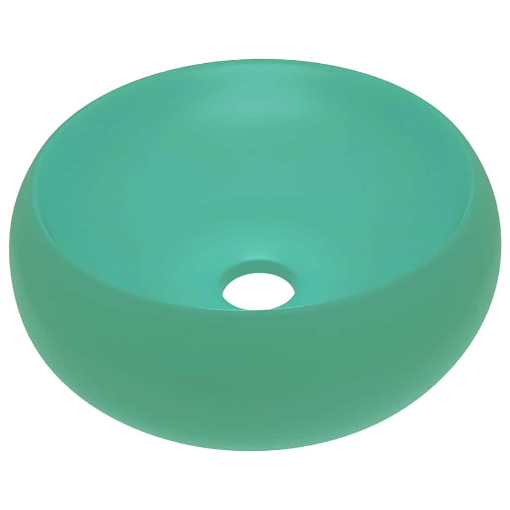Wash Basin 40x15 cm Ceramic Matte light green