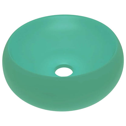 Wash Basin 40x15 cm Ceramic Matte light green