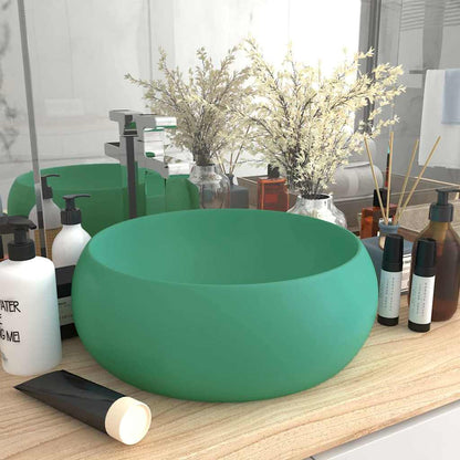 Wash Basin 40x15 cm Ceramic Matte light green