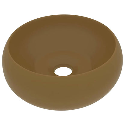 Wash Basin 40x15 cm Ceramic Matte cream