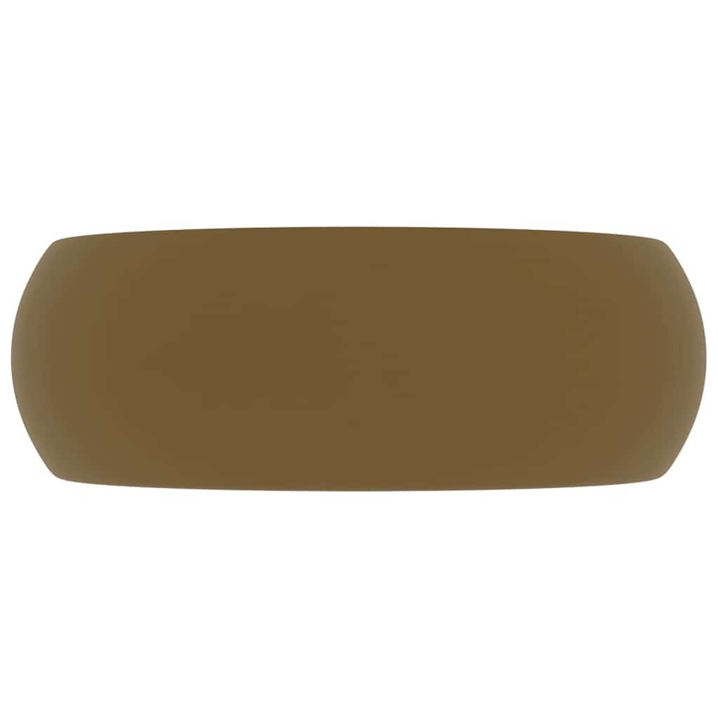 Wash Basin 40x15 cm Ceramic Matte cream