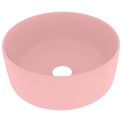 Wash Basin 40x15 cm Ceramic Matte pink