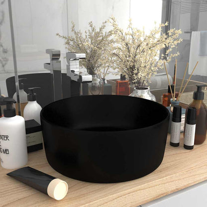 Wash Basin 40x15 cm Ceramic Matte black