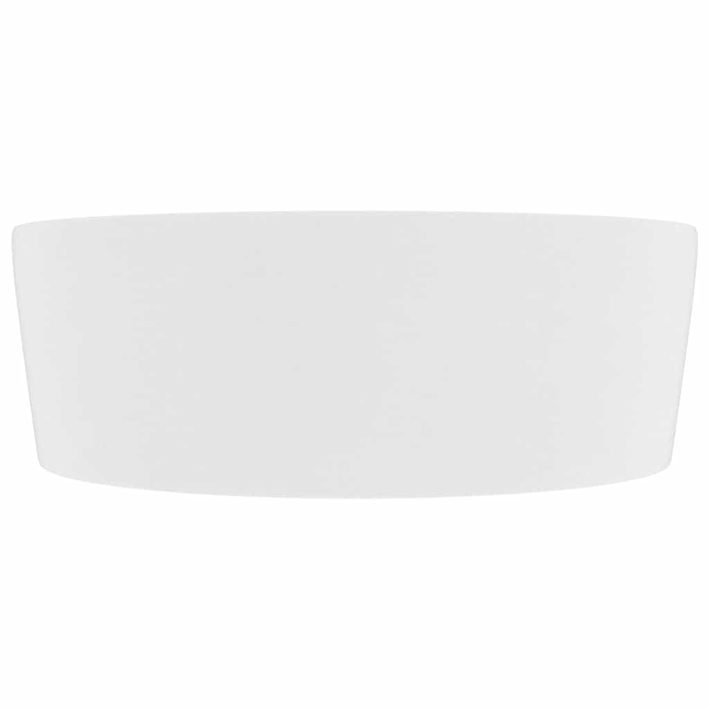 Luxury Wash Basin with Overflow Matt Pink 36x13 cm Ceramic Matte white