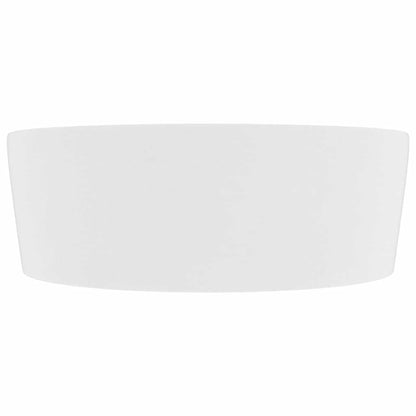 Luxury Wash Basin with Overflow Matt Pink 36x13 cm Ceramic Matte white