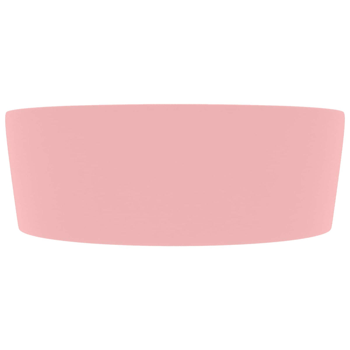 Luxury Wash Basin with Overflow Matt Pink 36x13 cm Ceramic Matte pink