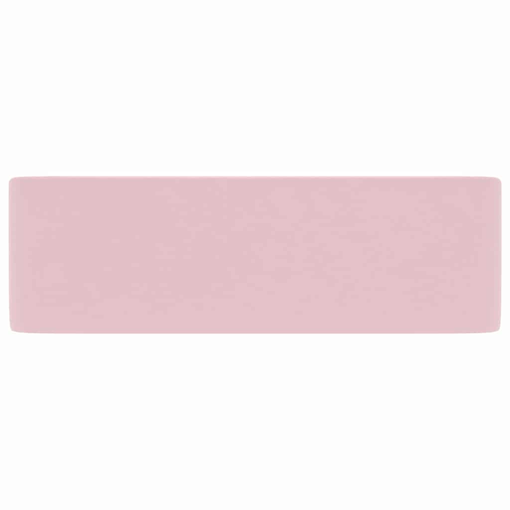 vidaXL Luxury Wash Basin Matt Pink 41x30x12 cm Ceramic 4