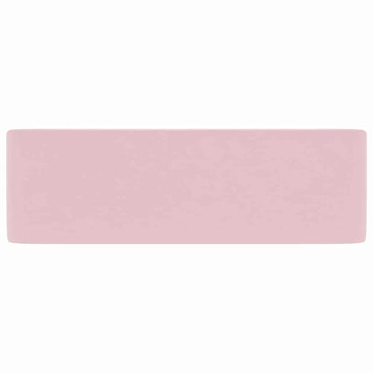 vidaXL Luxury Wash Basin Matt Pink 41x30x12 cm Ceramic 4