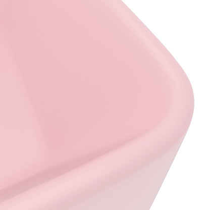 vidaXL Luxury Wash Basin Matt Pink 41x30x12 cm Ceramic 5