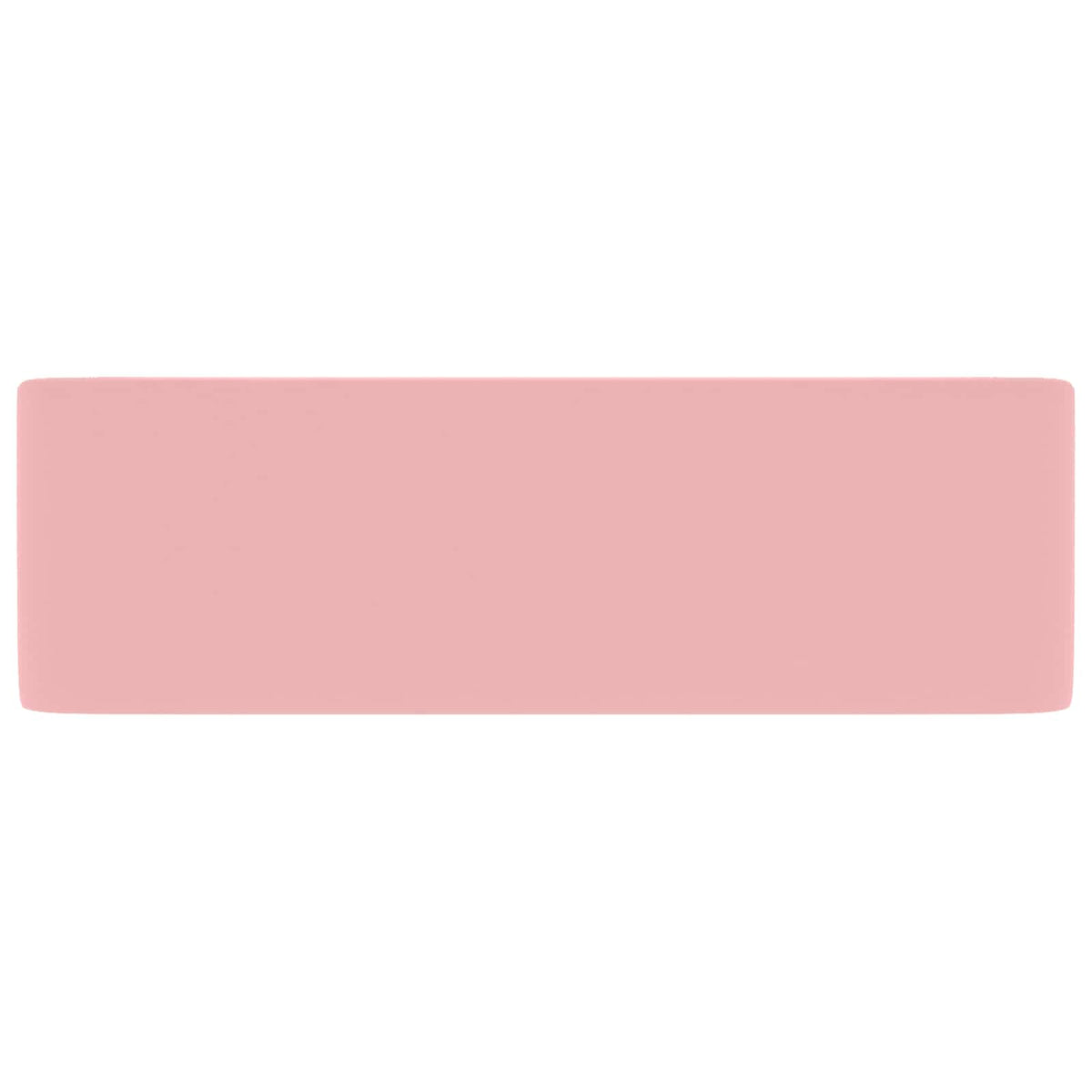 Luxury Wash Basin Matt Pink 41x30x12 cm Ceramic Matte pink