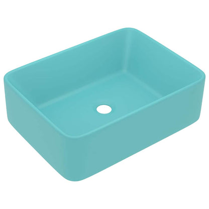 vidaXL Luxury Wash Basin Matt Light Green 41x30x12 cm Ceramic 2