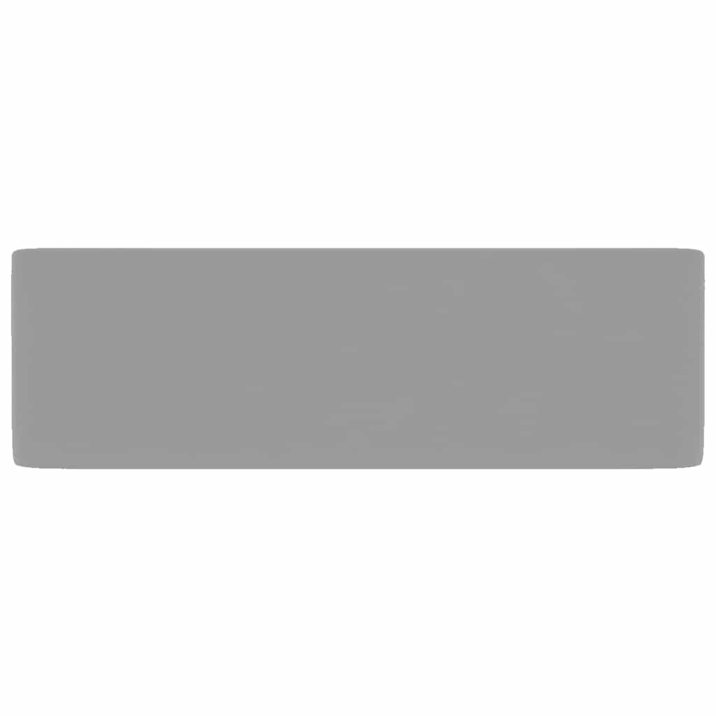 vidaXL Luxury Wash Basin Matt Light Grey 41x30x12 cm Ceramic 4