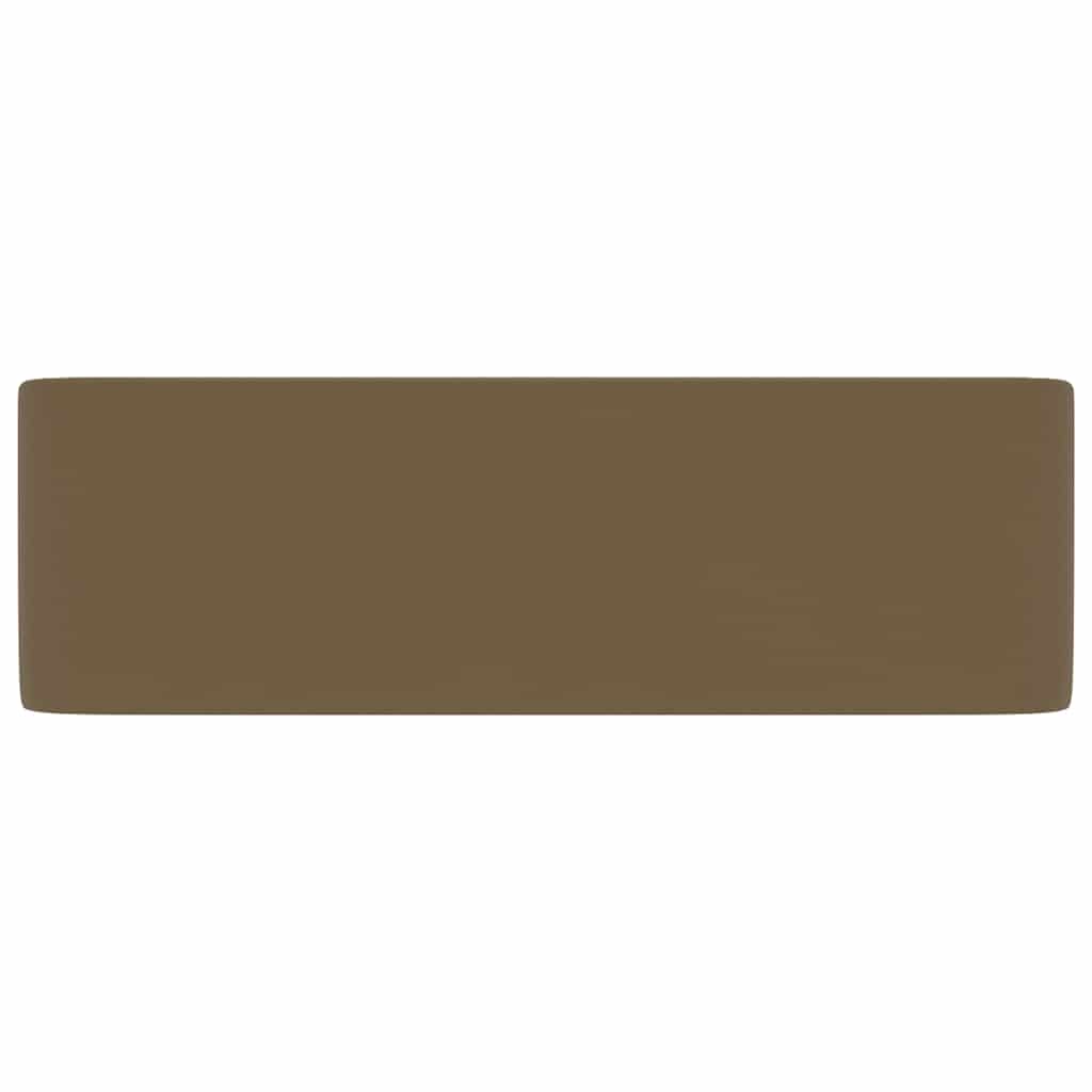 vidaXL Luxury Wash Basin Matt Cream 41x30x12 cm Ceramic 4