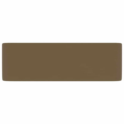 vidaXL Luxury Wash Basin Matt Cream 41x30x12 cm Ceramic 4