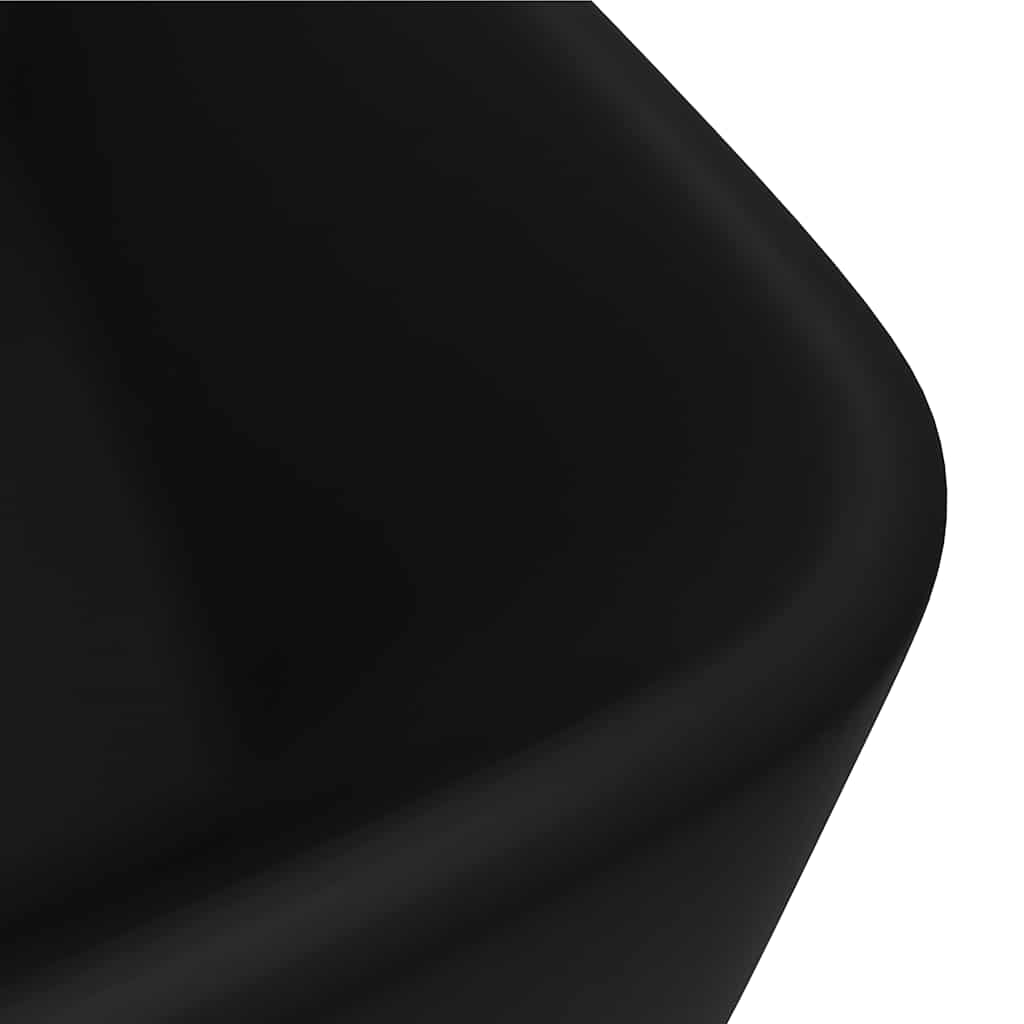 vidaXL Luxury Wash Basin Matt Black 41x30x12 cm Ceramic 5