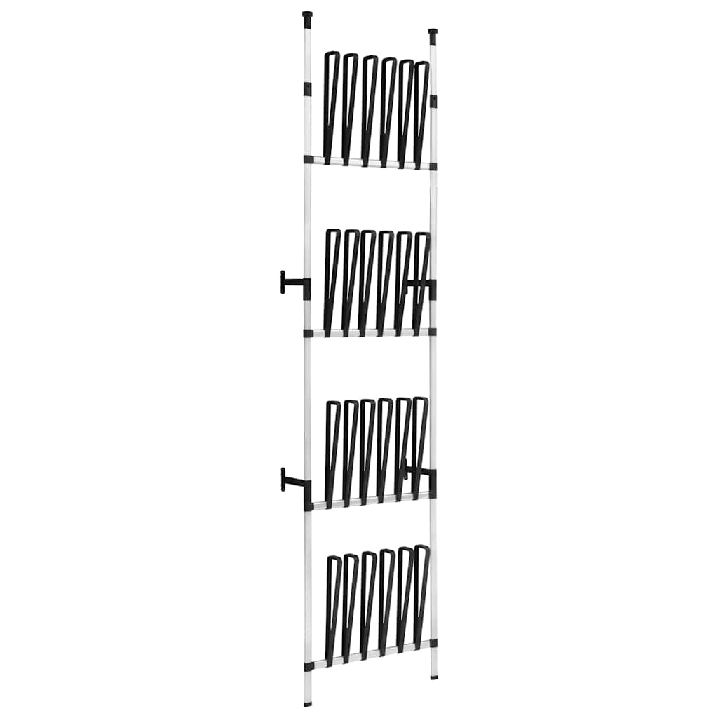 vidaXL Boot Rack | Silver and black | Aluminium, Plastic 2