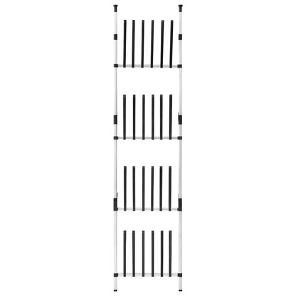 vidaXL Boot Rack | Silver and black | Aluminium, Plastic 5