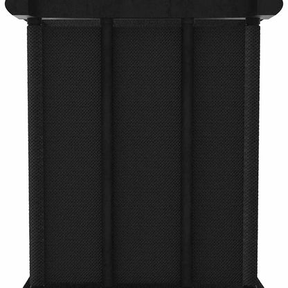 vidaXL Display Shelf | Black and Grey | Fabric (100% polyester), Steel | 9-Cube 5