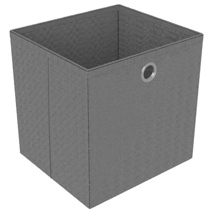 322613 vidaXL 9-Cube Display Shelf with Boxes Grey 103x30x107,5 cm Fabric 3