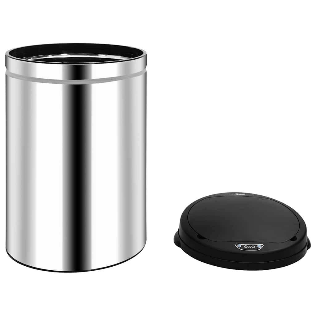 vidaXL Automatic Sensor Dustbin 30 L Stainless Steel 4