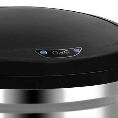 vidaXL Automatic Sensor Dustbin 30 L Stainless Steel 6