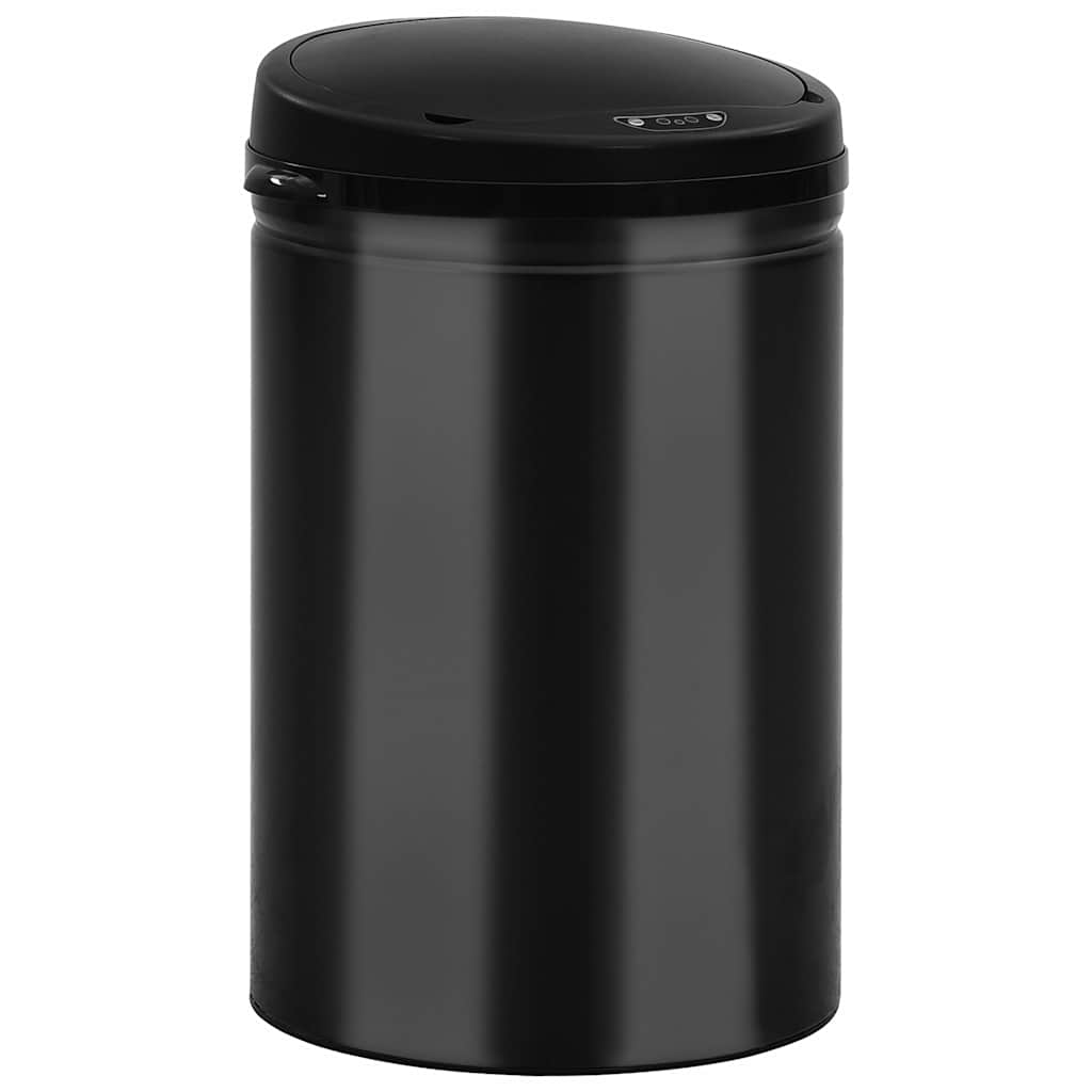 Automatic Sensor Dustbin Carbon Steel Black 30 l