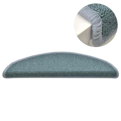 vidaXL Stair mats 15 pcs 56 x 17 x 3 cm Non-Slip Sea Blue 4