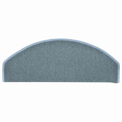 vidaXL Stair mats 15 pcs 65 x 24 x 4 cm Non-Slip Sea Blue 5