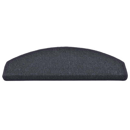 vidaXL Stair mats 15 pcs 65 x 24 x 4 cm Non-Slip Dark Grey and Blue 4