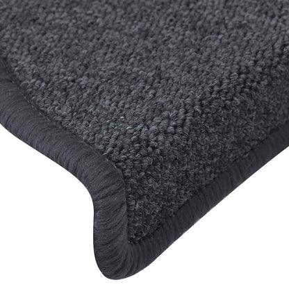 vidaXL Stair mats 15 pcs 65 x 24 x 4 cm Non-Slip Dark Grey and Blue 6