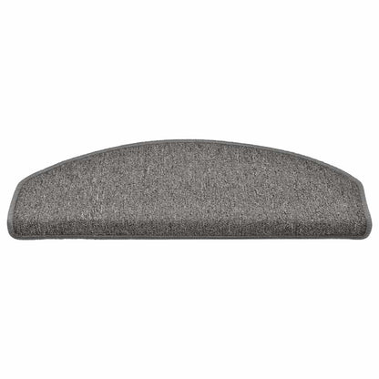 vidaXL Stair mats 15 pcs 65 x 24 x 4 cm Non-Slip Grey and Black 4