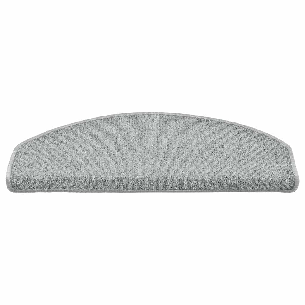 vidaXL Stair mats 15 pcs 65 x 24 x 4 cm Non-Slip White and Grey 4