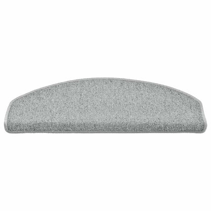 vidaXL Stair mats 15 pcs 65 x 24 x 4 cm Non-Slip White and Grey 4
