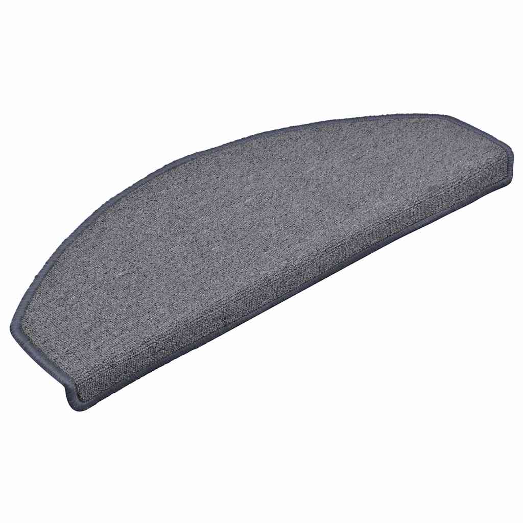 vidaXL Stair mats 15 pcs 65 x 24 x 4 cm Light Grey and Blue 3