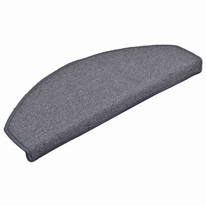 vidaXL Stair mats 15 pcs 65 x 24 x 4 cm Light Grey and Blue 3