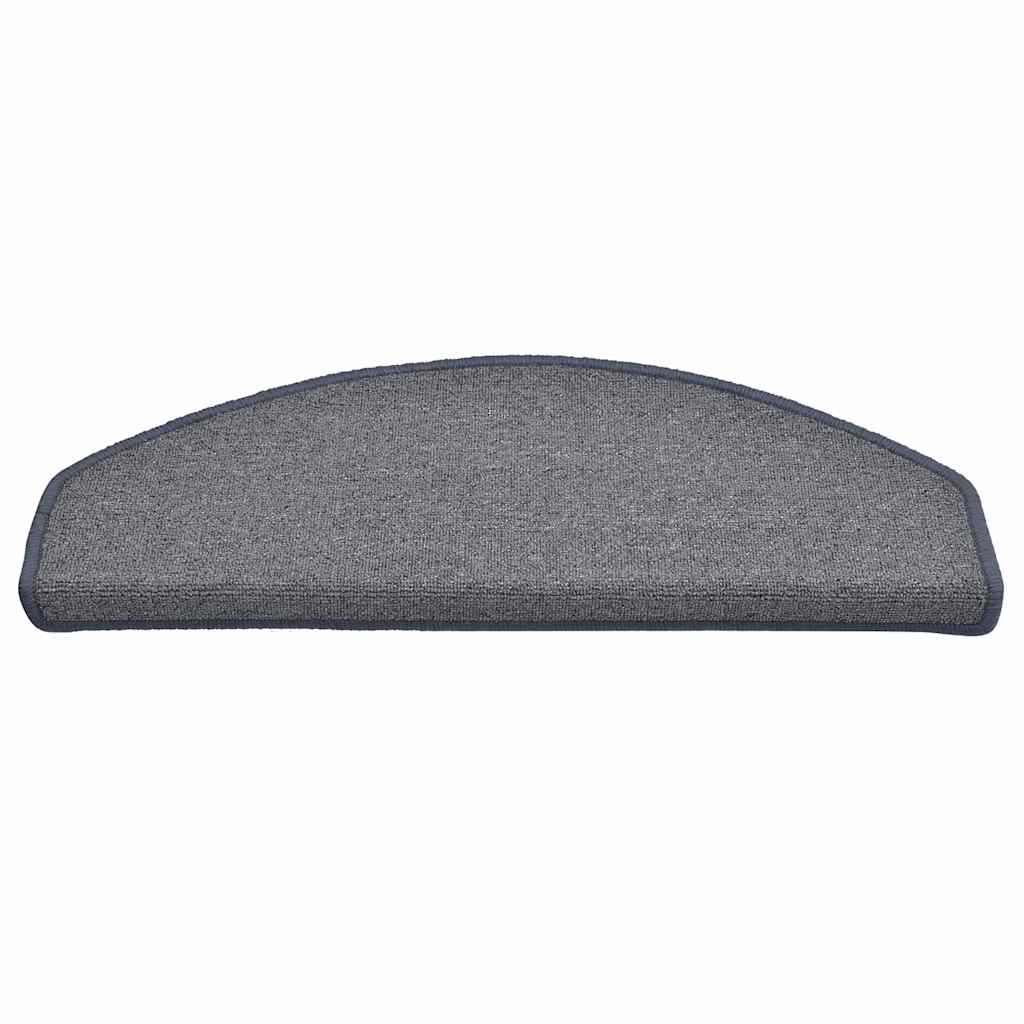 vidaXL Stair mats 15 pcs 65 x 24 x 4 cm Light Grey and Blue 4