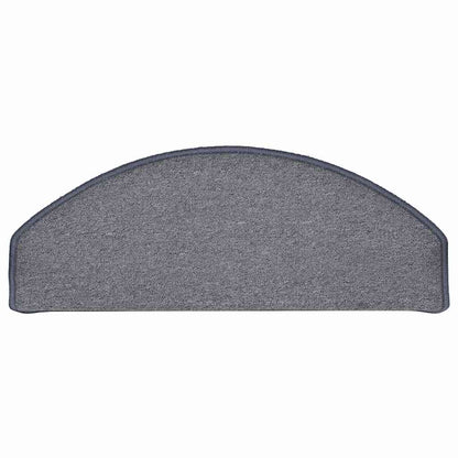 vidaXL Stair mats 15 pcs 65 x 24 x 4 cm Light Grey and Blue 6