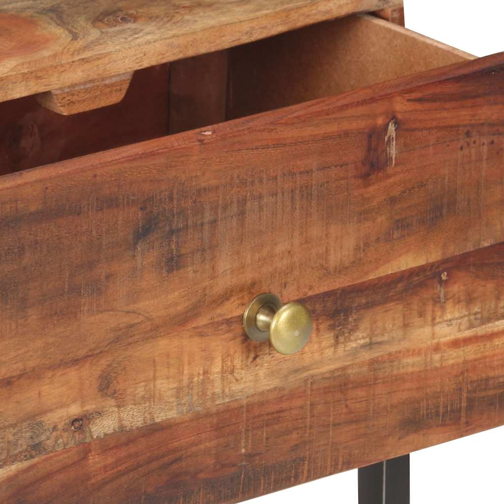 vidaXL Bedside Table 40x30x50 cm Rough Acacia Wood 5